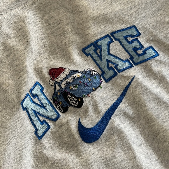 Handmade Sally x Nike Festive Fleece Sweater, Size: Large, Unisex- USED - Picture 6 of 7